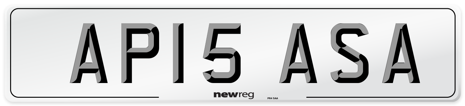 AP15 ASA Number Plate from New Reg